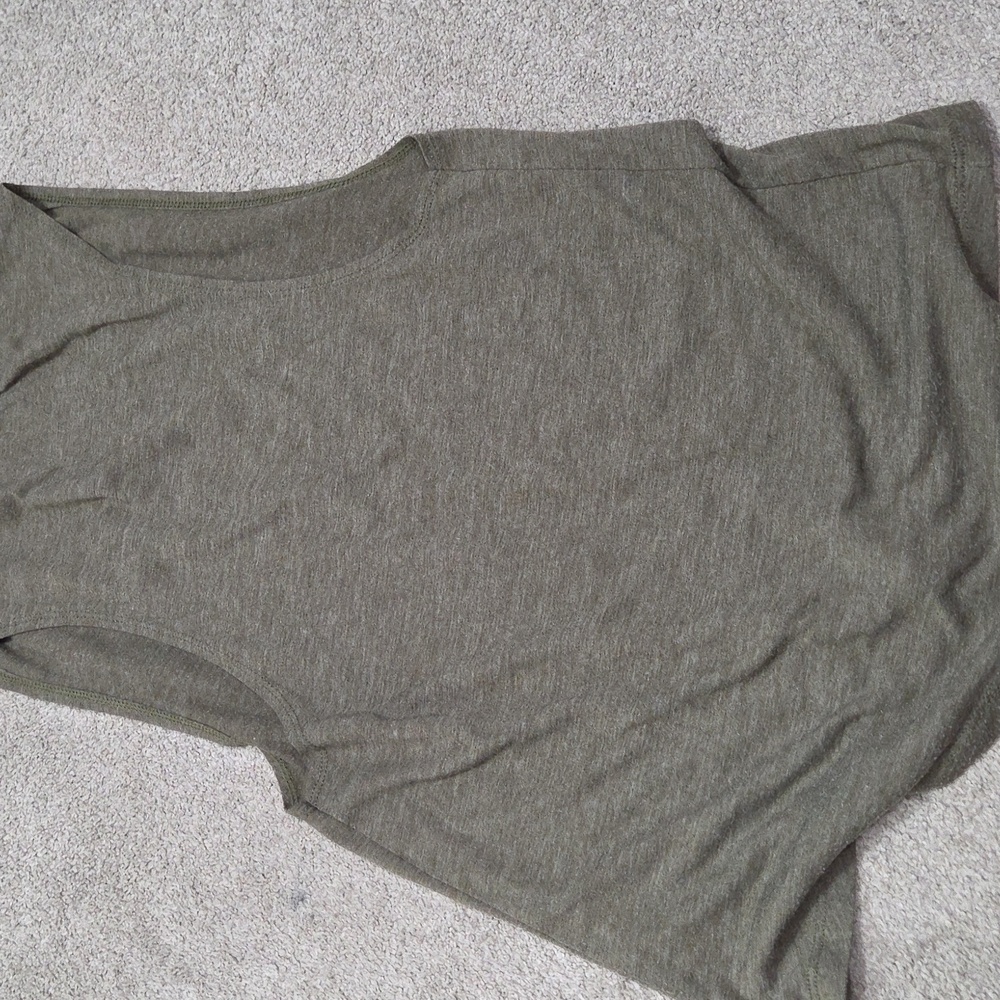 Fleo Heather Green Flowy Full-length Tank - Picture 3 of 3
